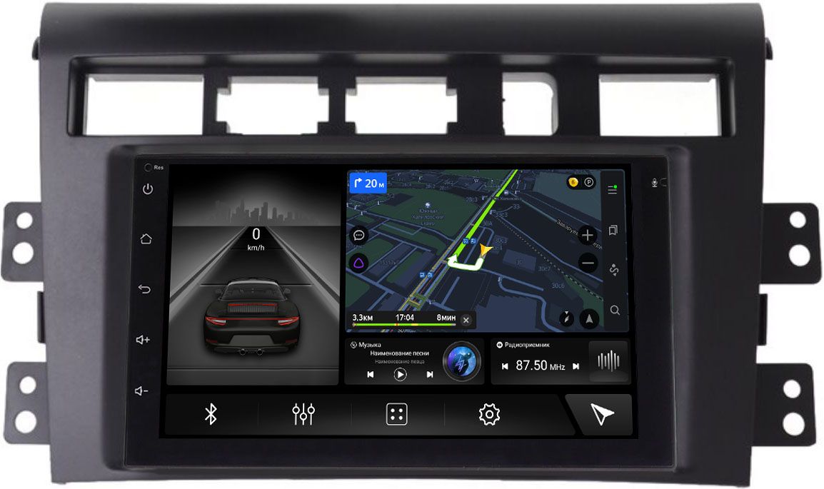 LETRUN 5610-9039 Солярис. Магнитола LETRUN 4617-Rp-hdi45-65 в i40.