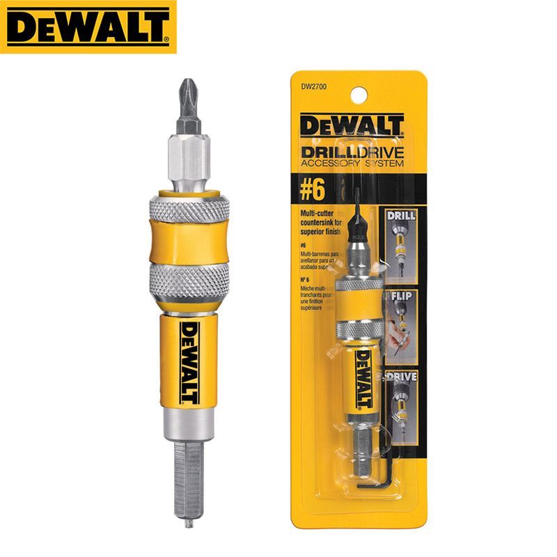 DEWALT#6ПеревернутыйприводнойкомплектDW27002в1Загруженныйдеревянныйдолото6мм