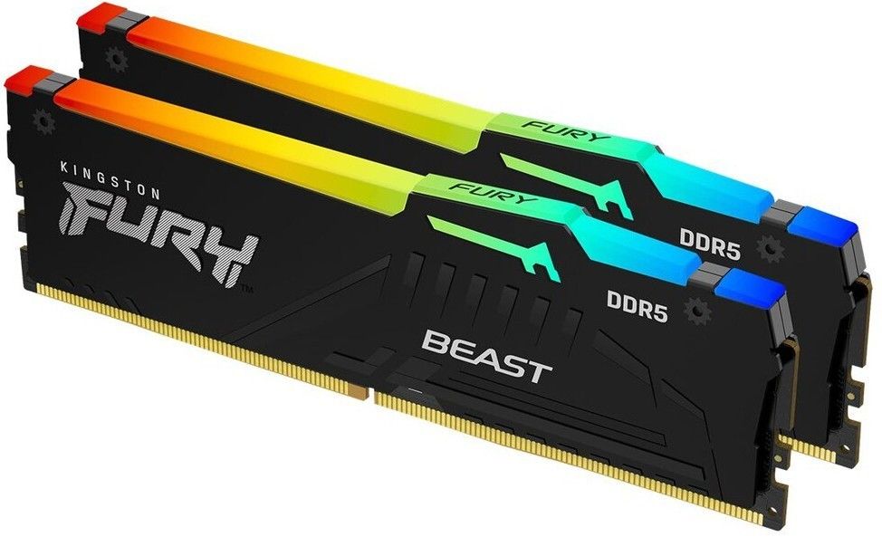 Kingston Fury Оперативная память Beast Black AMD RGB DDR5 5600 МГц 2x8 ГБ (KF556C36BBEAK2-16)