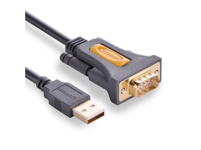 КабельUSB(п/m)-Rs232(п/m)1.5м+переходник1шт.COM(мама-мама/f-f)Угриин/Ugreen,ProlificPL2303GT,длятеплосчетчиков