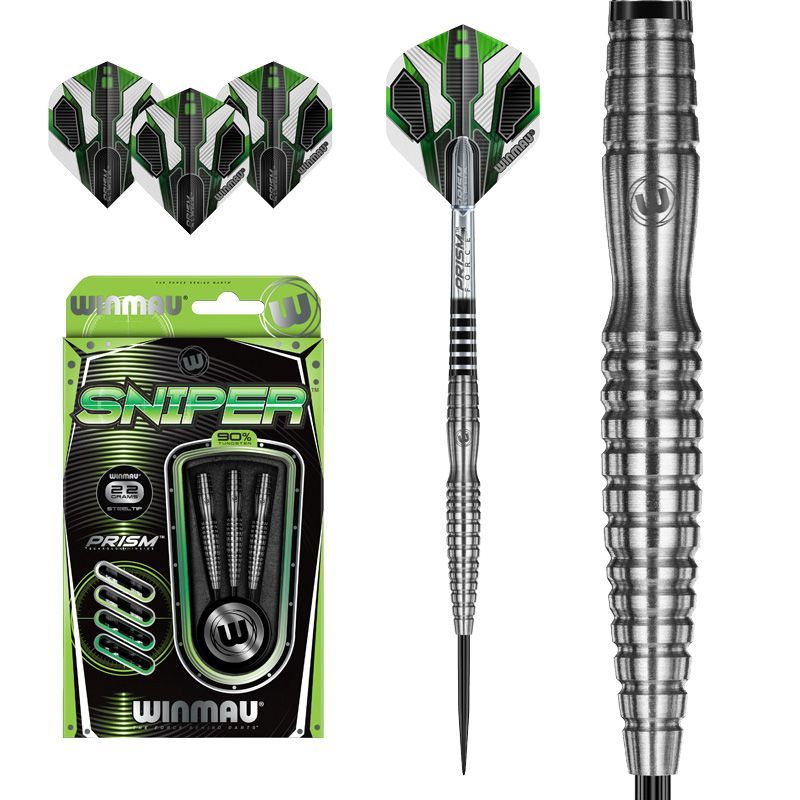 Дротики 22гр Winmau Sniper steeltip (профессиональный уровень, вольфрам 90%). Дротики для игры в Дартс.