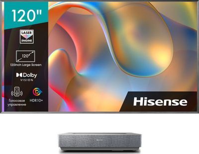 HisenseТелевизор120L5H120"4KUHD,серебристый