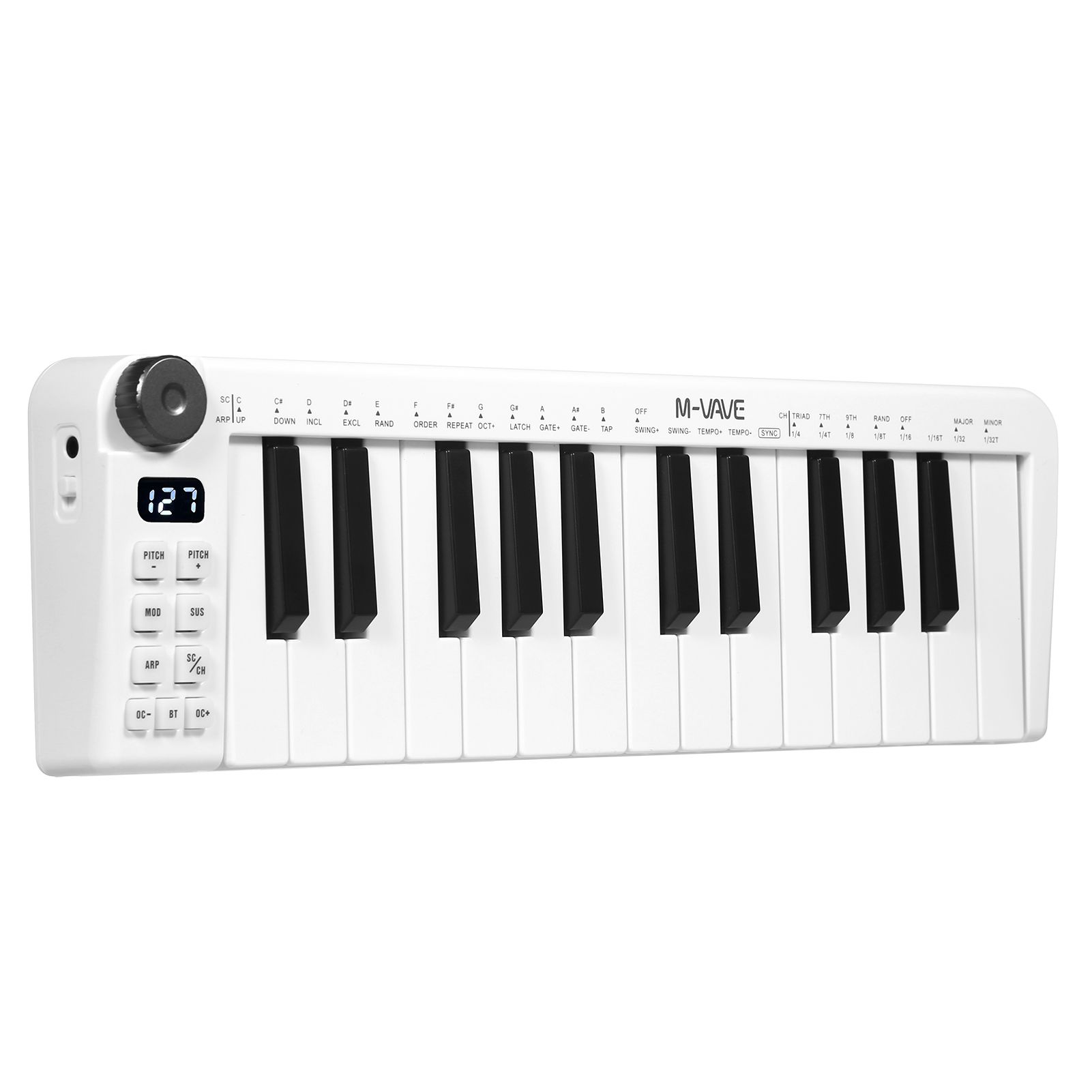 M-VAVE SMK-25мини MIDI-клавиатура Перезаряжаемая 25-клавишная MIDI- клавиатура - купить с доставкой по выгодным ценам в интернет-магазине OZON  (1171282788)