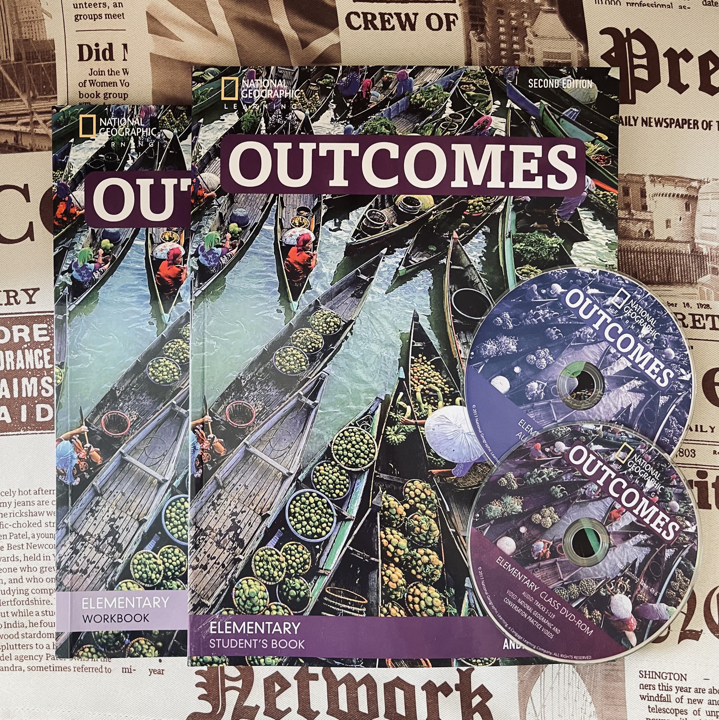 Outcomes Elementary (2nd edition) Student's Book+Workbook+CD+DVD