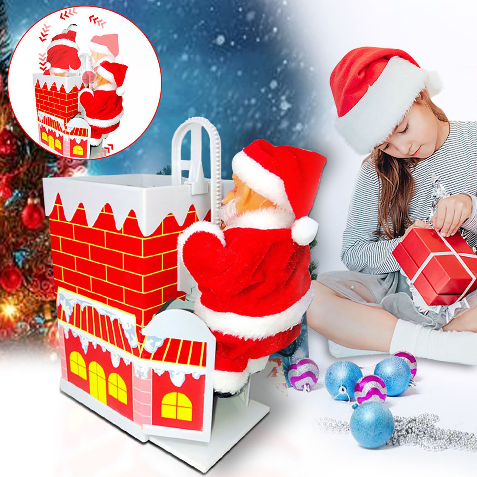 Enjoy gifts. Поднимающиеся Санта игрушка. Музыкальная игрушка Santa Toy shop.