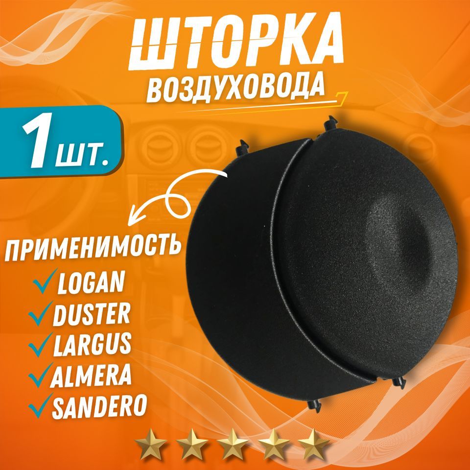 Шторка воздуховода Ларгус Логан Дастер Альмера Largus Logan Duster Almera 1шт