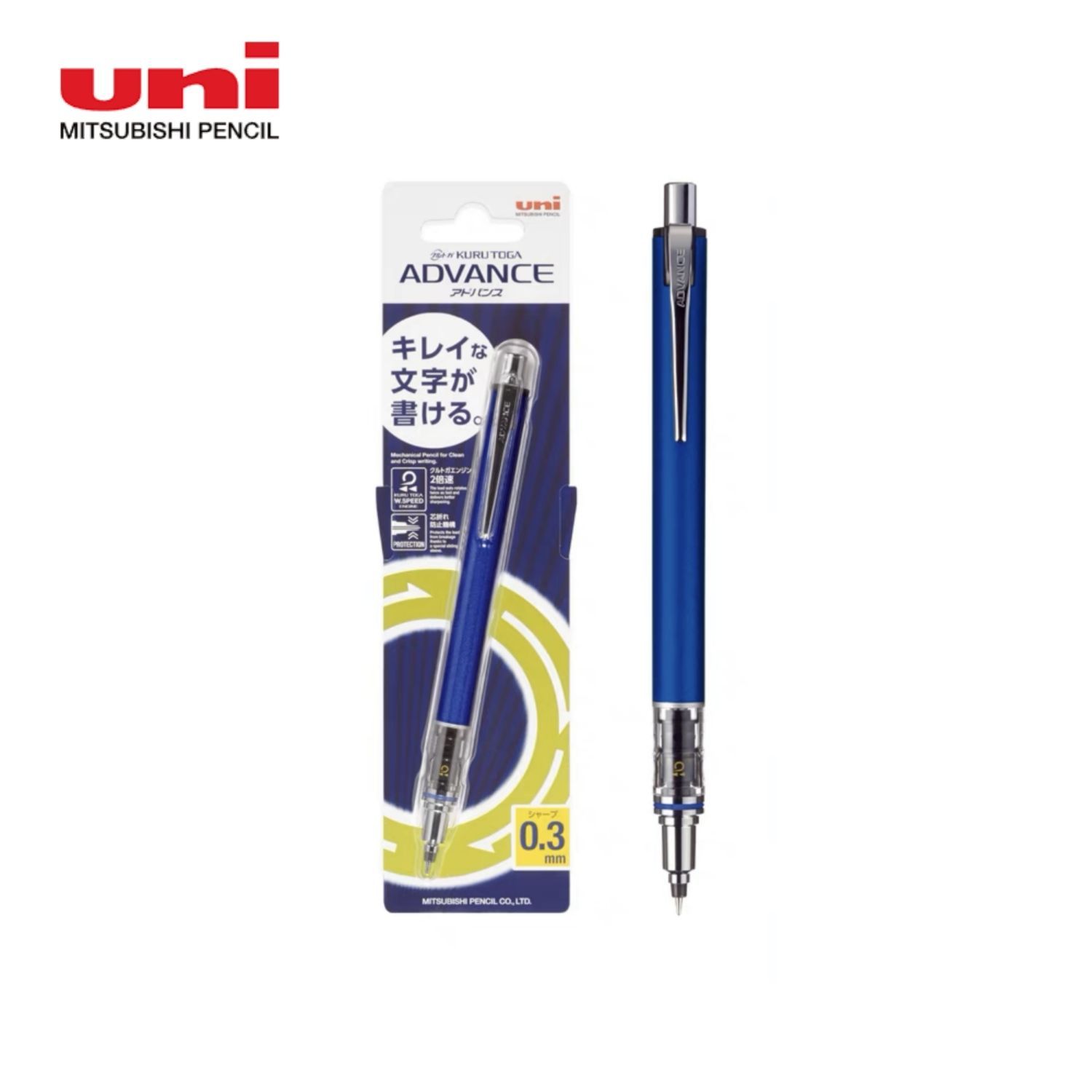 Uni Mitsubishi Pencil Карандаш, толщина: 0.3 мм, 1 шт.