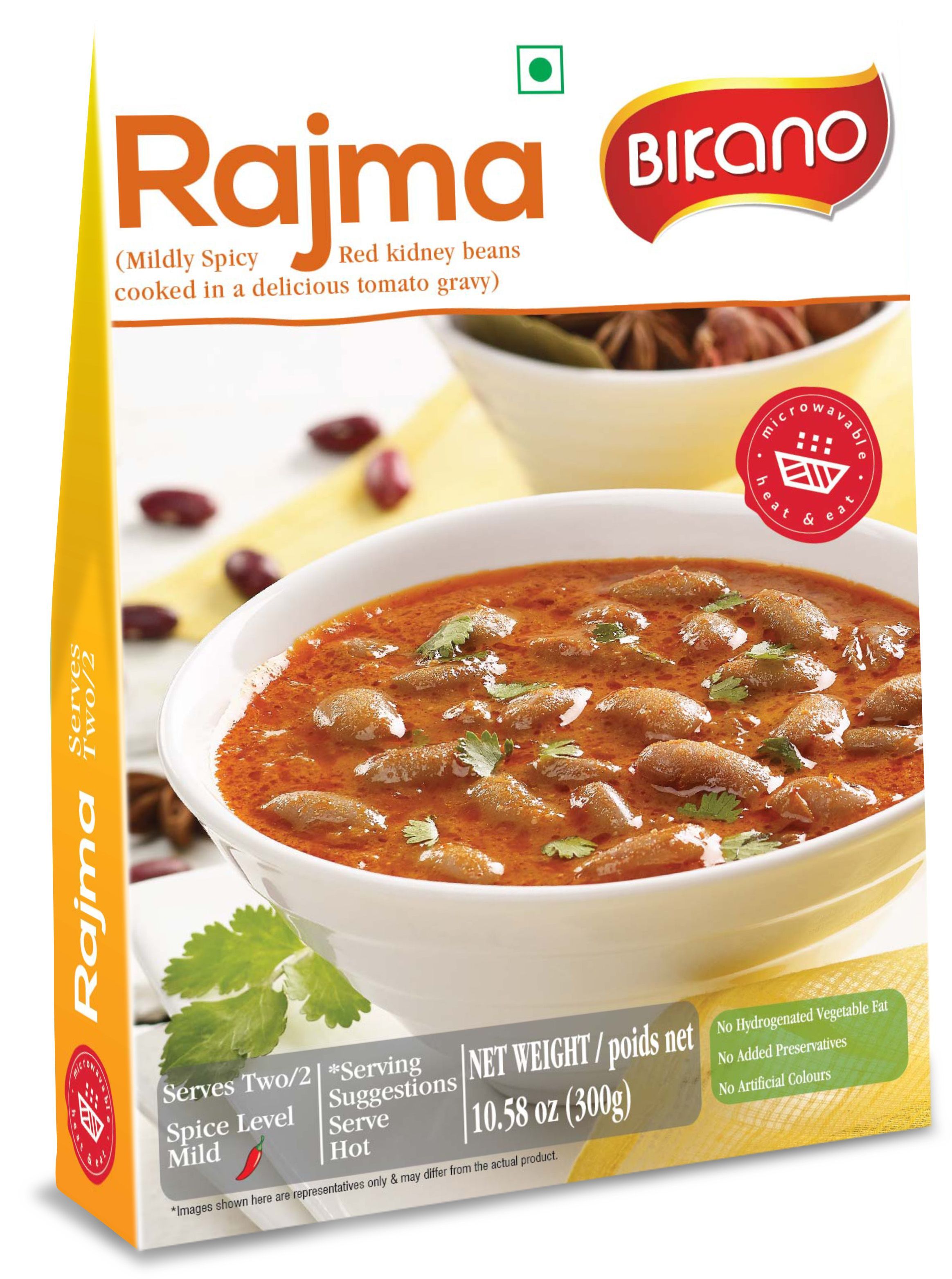 Готовое блюдо Запеченная фасоль в томатном соусе Раджма (RAJMA) 300 гр.  Индия