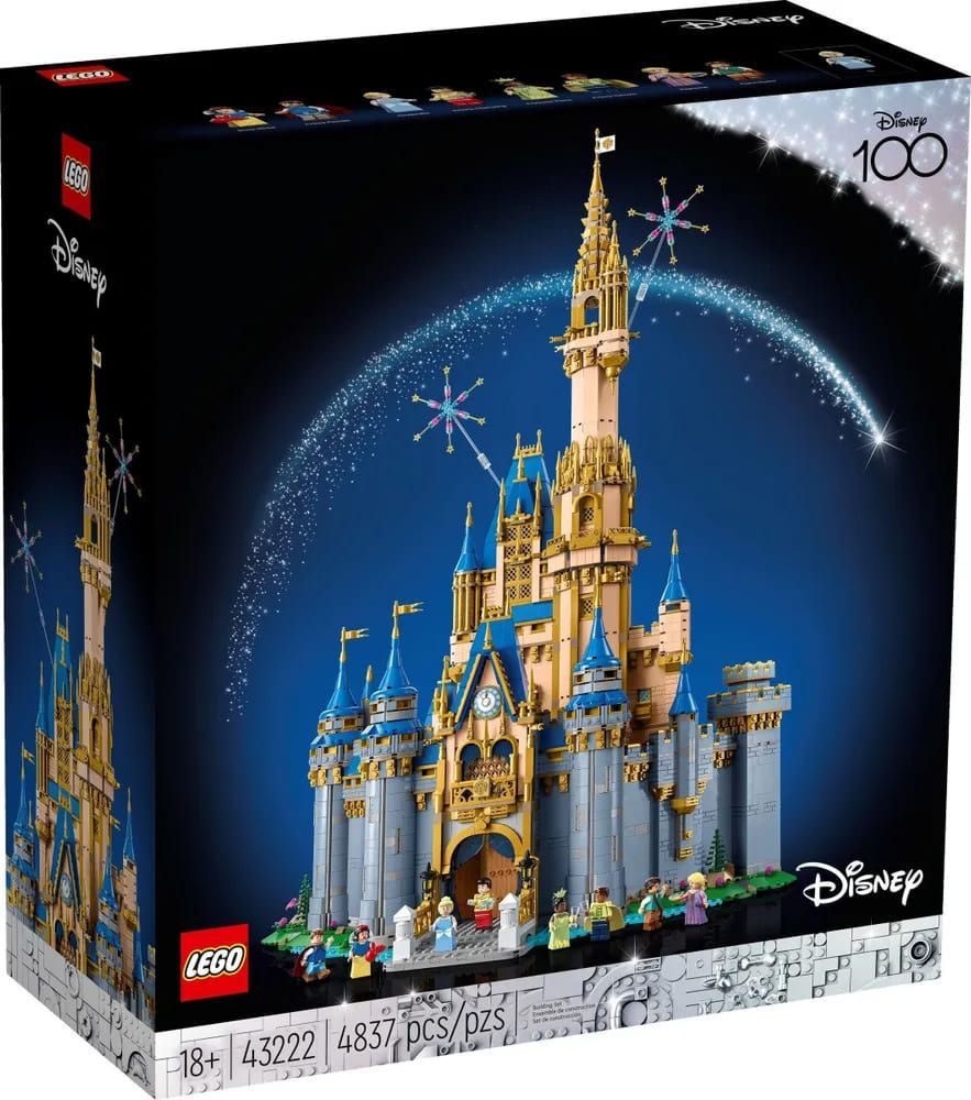 Конструктор LEGO Disney 43222 Замок Диснея - купить с доставкой по выгодным  ценам в интернет-магазине OZON (1279366774)