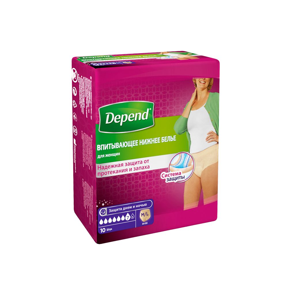 Купить Depend Для Женщин L Xl