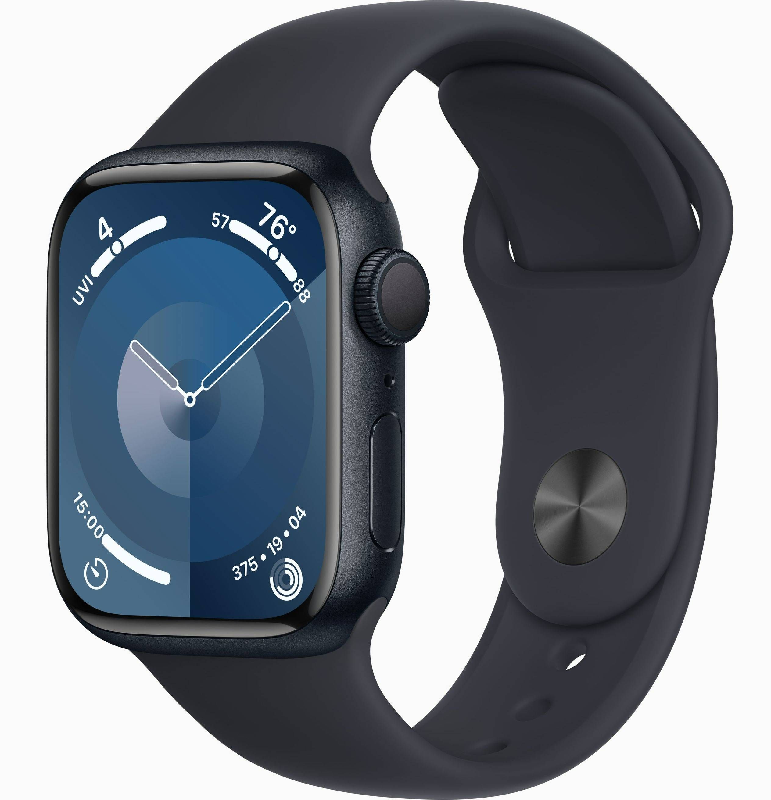 УмныечасыAppleWatchSeries9GPS41mmMidnightAluminiumCasewithMidnightSportBand-M/L