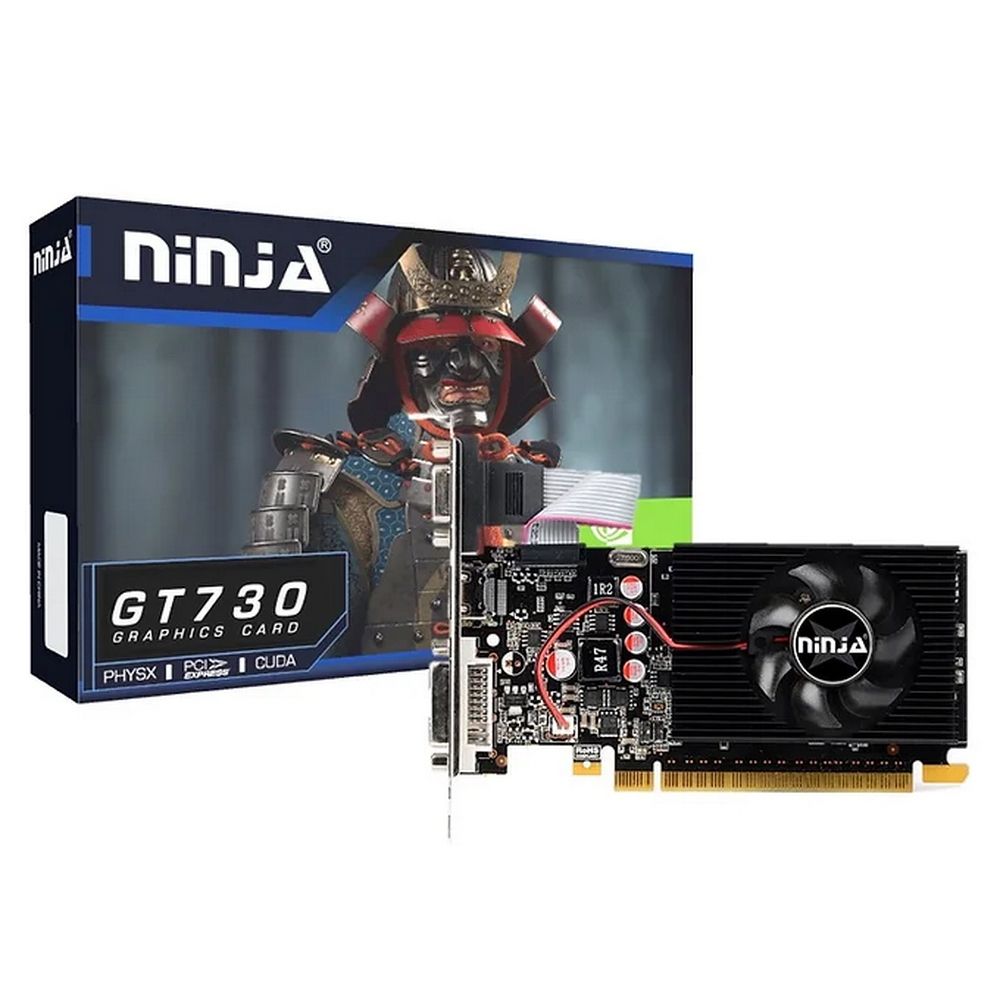 Видеокарта Ninja GeForce GT 730, 4 ГБ DDR3 - купить по низким ценам в  интернет-магазине OZON (1211053141)