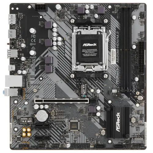 Материнскаяплатаam5,DDR5,Micro-ATX,AMDA620ASRockA620M-HDV/M.2