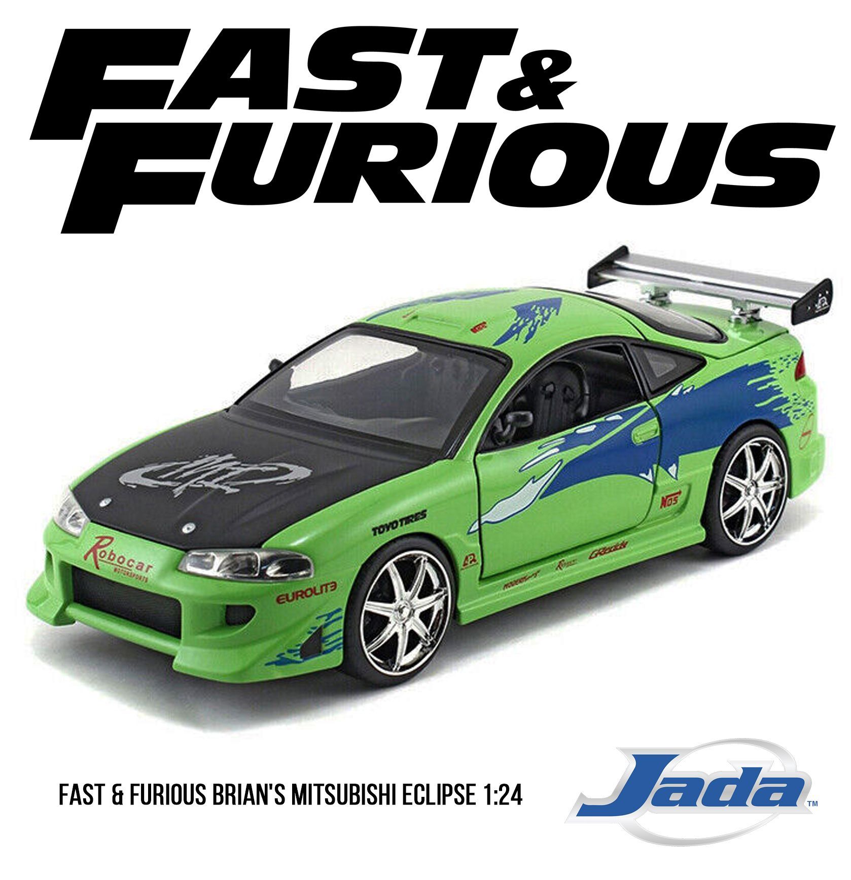 Коллекционная модель Митсубиши Эклипс Fast & Furious Brians Mitsubishi  Eclipse 1:24 масштаб - купить с доставкой по выгодным ценам в интернет- магазине OZON (1218627552)