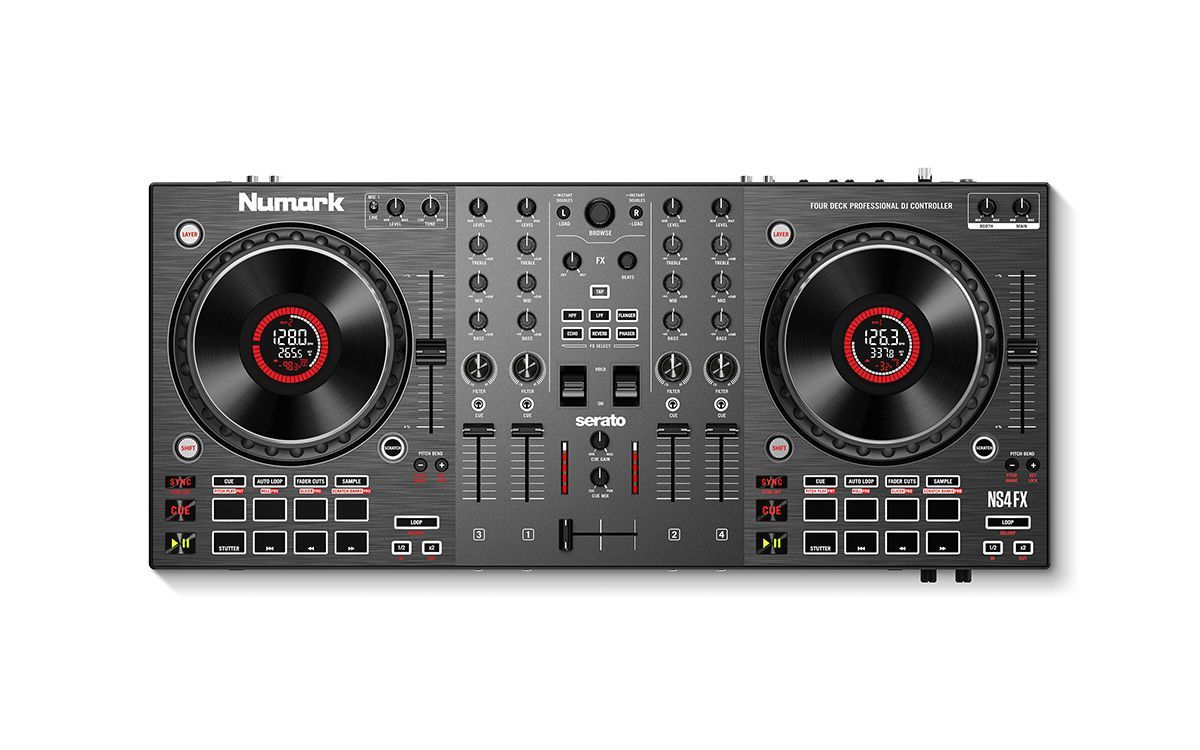 DJ контроллер Numark NS4FX - купить с доставкой по выгодным ценам в  интернет-магазине OZON (1396792025)