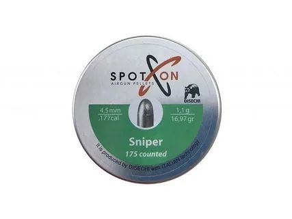 Пули SPOTON Sniper 4,5 мм 1,10 грамм 175 шт