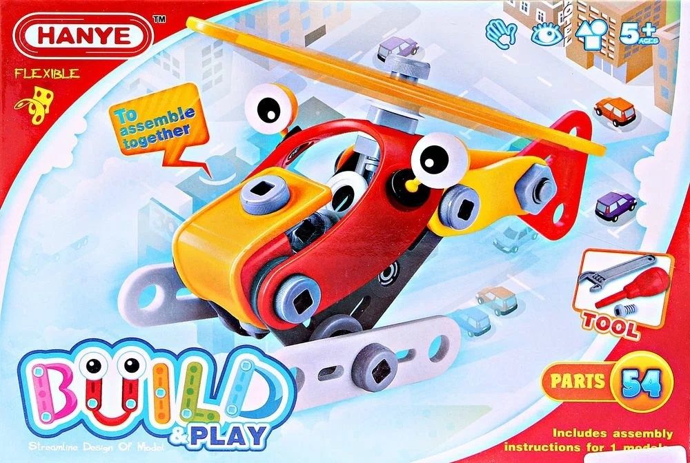 В конструкторе 54. TOYTOYS конструктор вертолет Toto-015. Конструктор (54 детали). Toto Toys вертолет. Упаковка вертолет