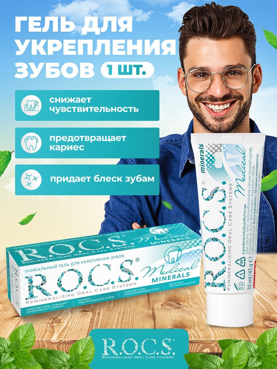 Rocs Гель Для Чувствительных Зубов Купить