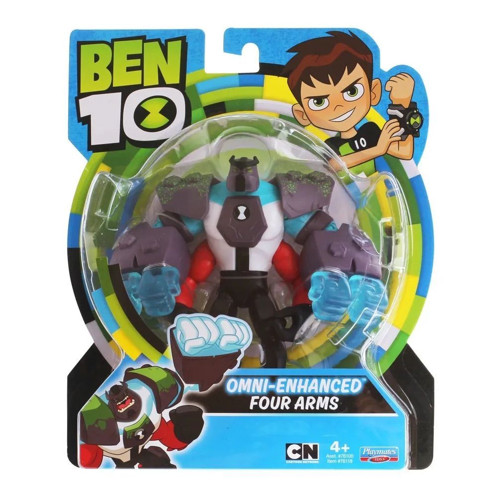 Фигурка подвижная 12 см, Бен 10 Силач Омни-Усиленный, Ben 10 FOUR ARMS  Omni-Enhanced - купить с доставкой по выгодным ценам в интернет-магазине  OZON (1245697209)