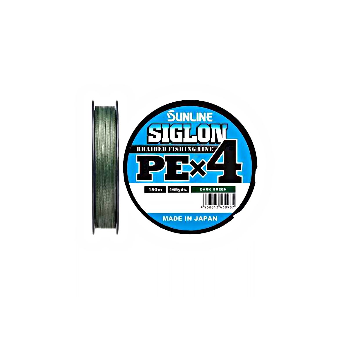 ШнурSunlineSiglonPEx4150м#1.5/25lb0,209мм(цветтемно-зелёный)