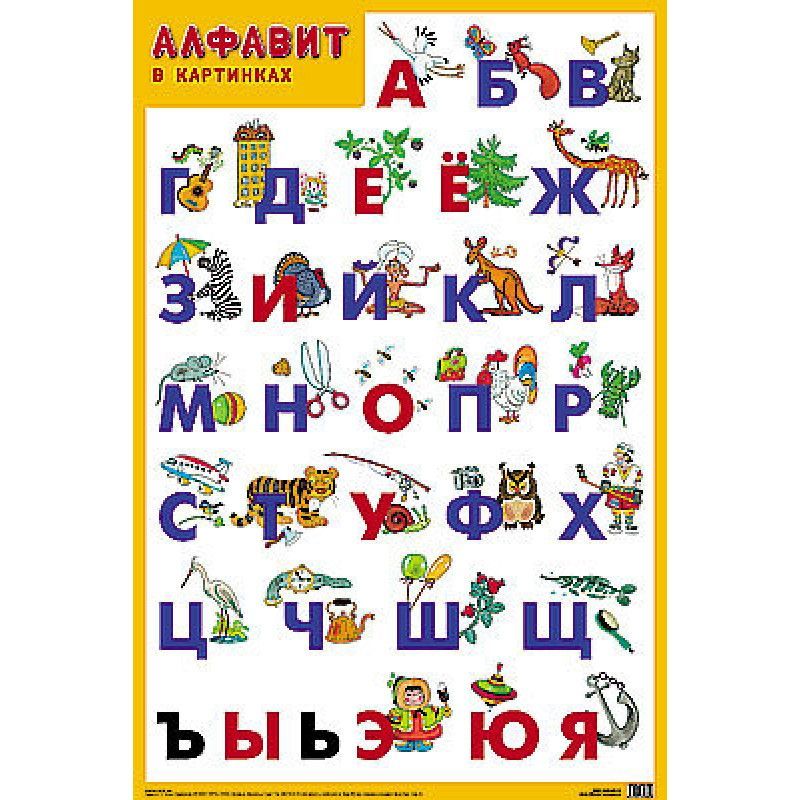 Целый алфавит. Алфавит плакат. Плакат. Азбука в картинках. Развивающие плакаты. Алфавит. Алфавит с картинками к каждой.