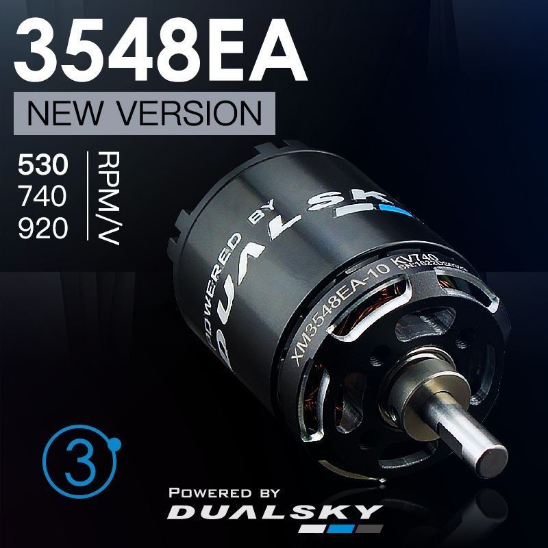 TSFRCDualskyXM3548EAV3530KV740KV920KVБесщеточныйдвигательподходитдлямоделисамолетаснеподвижнымкрылом