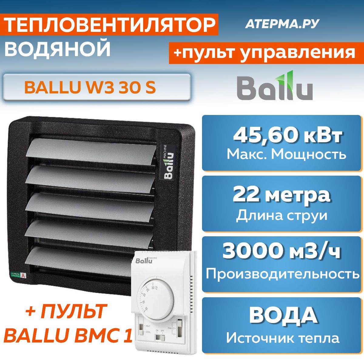 Тепловентилятор bhp w4 ballu. Вулкан обогреватель.