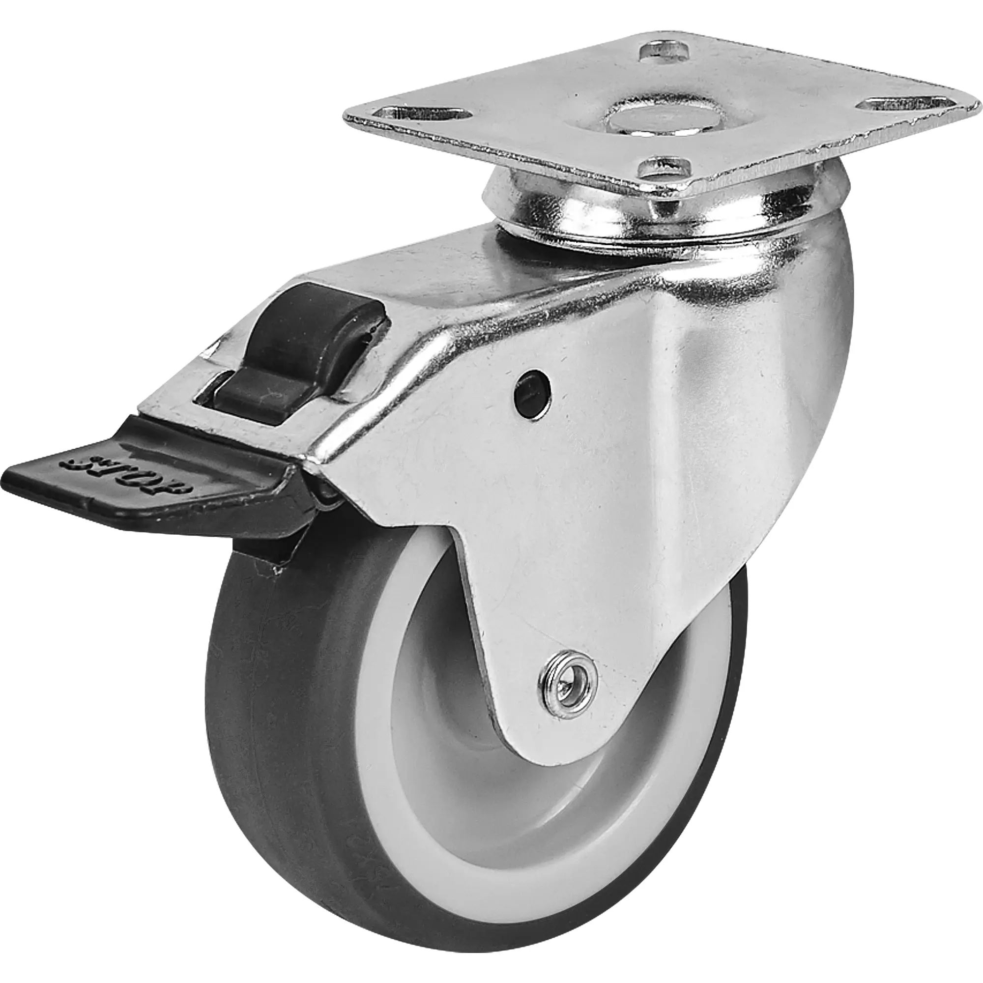 колесо поворотное nf0133, 75 мм м10 поворотное без тормоза. колесо поворотное м8 65 мм dbo. тормозом d-75 h-102 (до 50 кг). колеса поворотные с тормозом с площадкой. колесо nf-0130, 75 мм поворотное с тормозом.