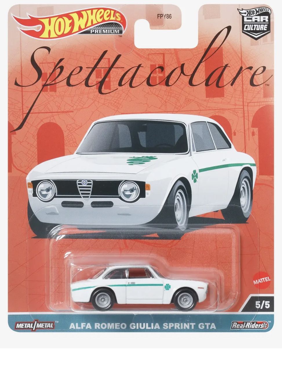 Машинка Hot Wheels Premium Car Culture Spettacolare Alfa Romeo Giulia  Sprint GTA / Хот Вилс Премиум - купить с доставкой по выгодным ценам в  интернет-магазине OZON (1304086240)