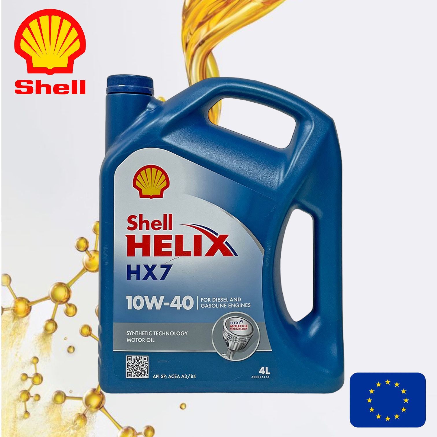 Масло моторное Shell 10W-40 Полусинтетическое - купить в интернет-магазине  OZON (1248955007)