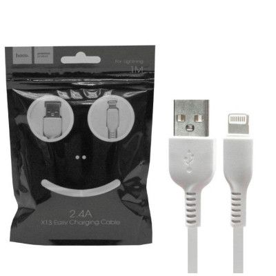 hoco Кабель питания Apple Lightning/USB 2.0 Type-A, 1 м, белый