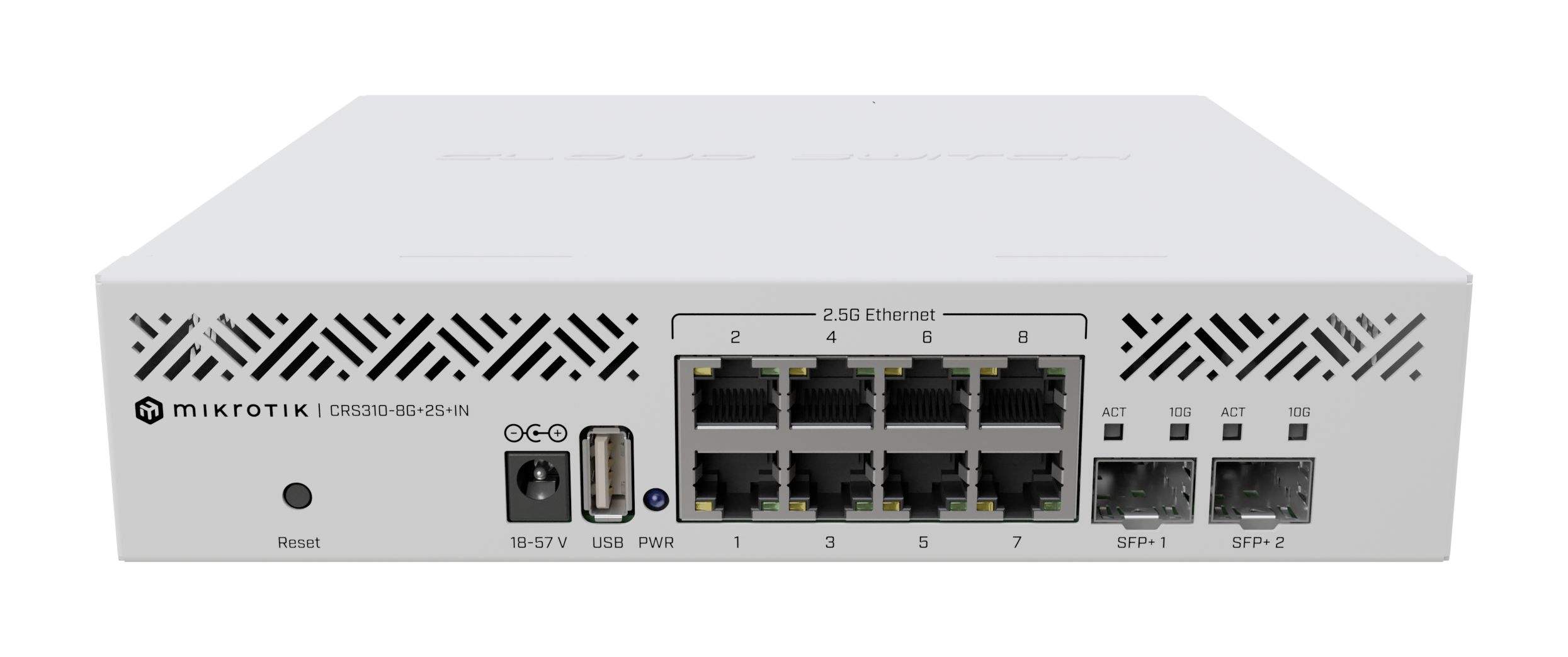 КоммутаторMikroTikCRS310-8G-2S+INуправляемый8+2порта