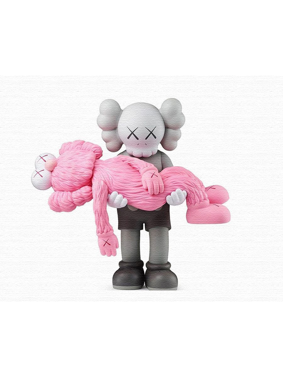 Игрушка компаньон. KAWS. Кавс куклы KAWS. KAWS Bearbrick Pink. KAWS Rabbit Pink . Version.