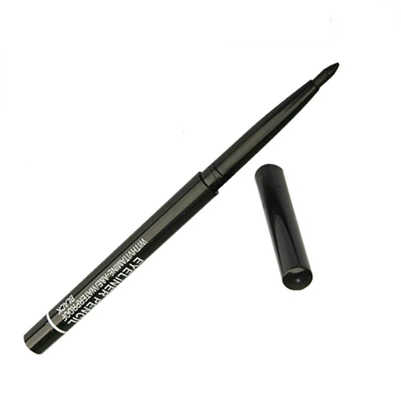 Подводка для глаз waterproof eyeliner. Gel Eyeliner Pencil Waterproof. Черный автоматический карандаш для глаз. Водостойкая подводка для бровей. Карандаш для глаз водостойкий выдвижной.