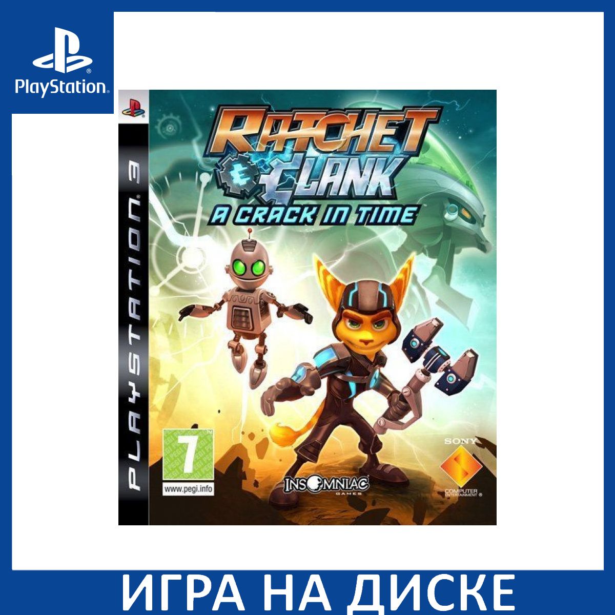 Игра Ratchet And Clank A Crack In Time PS3 Диск на PlayStation 3