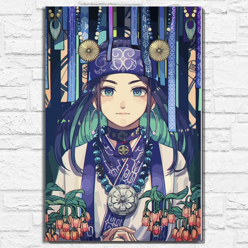 Картина по номерам на холсте аниме Золотое божество (Golden Kamuy, Асирпа,  Asirpa) - 13549 В 60x40 - купить с доставкой по выгодным ценам в  интернет-магазине OZON (1384568716)