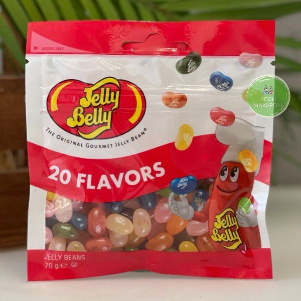 Драже жевательное Jelly Belly ассорти микс 20 вкусов, 70гр