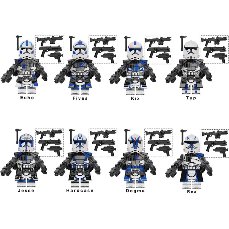 НаборминифигурокЗвездныеВойныОтрядКлоновиШтурмовиков8шт/Фигурки