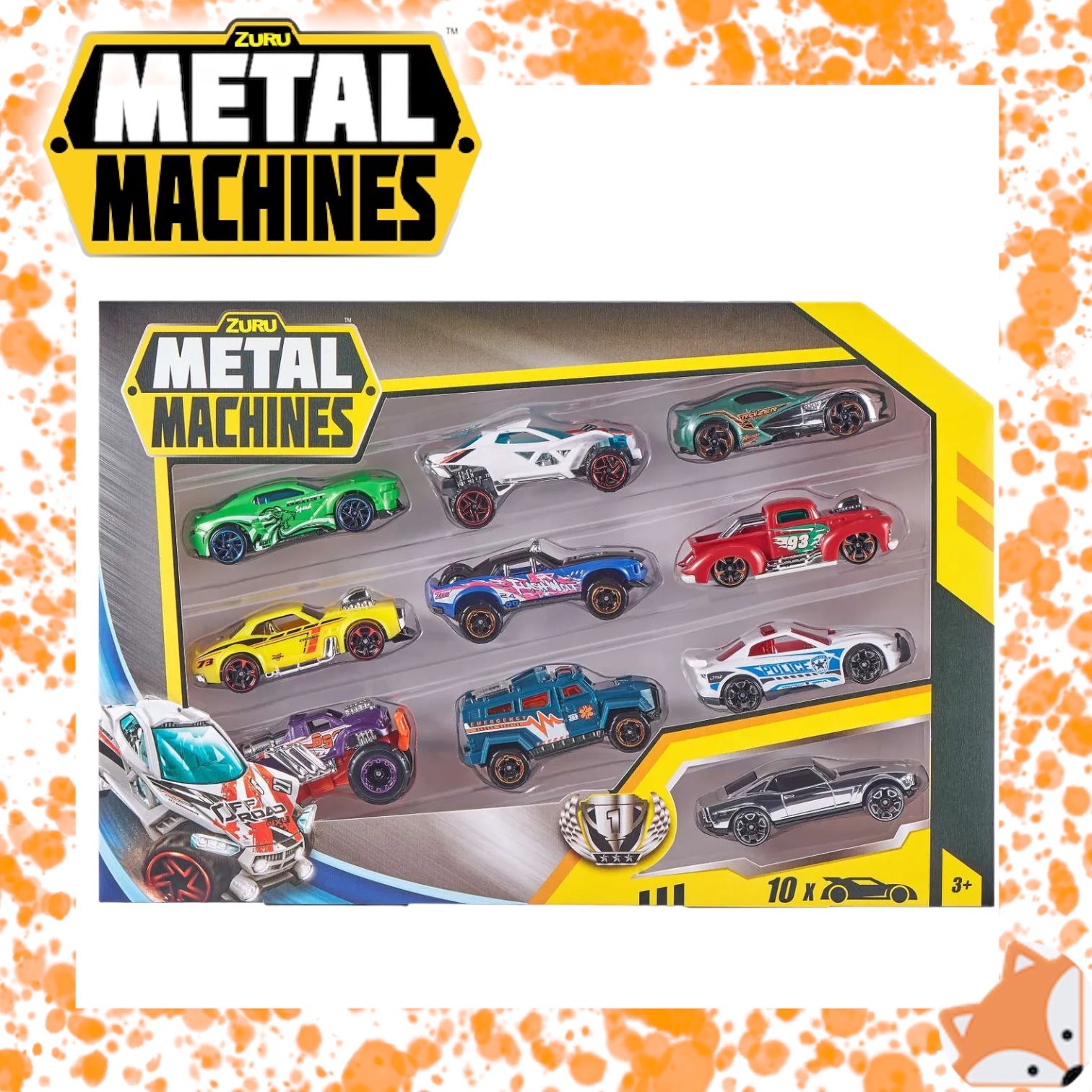 Набор машинок Zuru Metal Machines 10 шт. 6750