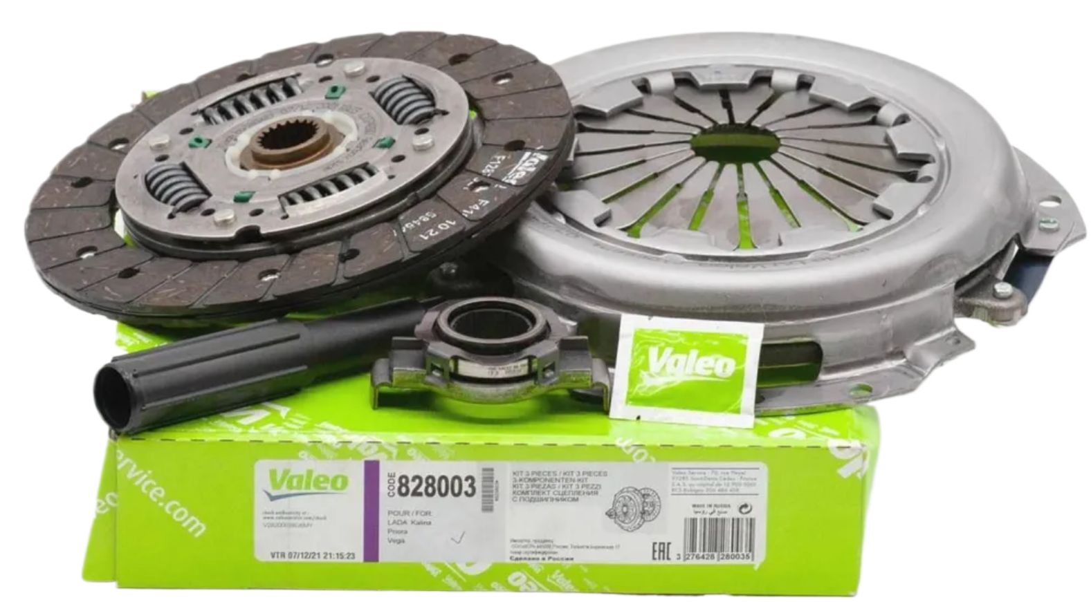 Комплект сцепления Valeo 828003 / LADA Priora 2170 2171 2172 Kalina / Ваз  2110 2111 2112 / - Valeo арт. 828003