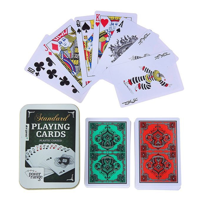 Карты игральные пластиковые "Poker range" карт 54 шт #1