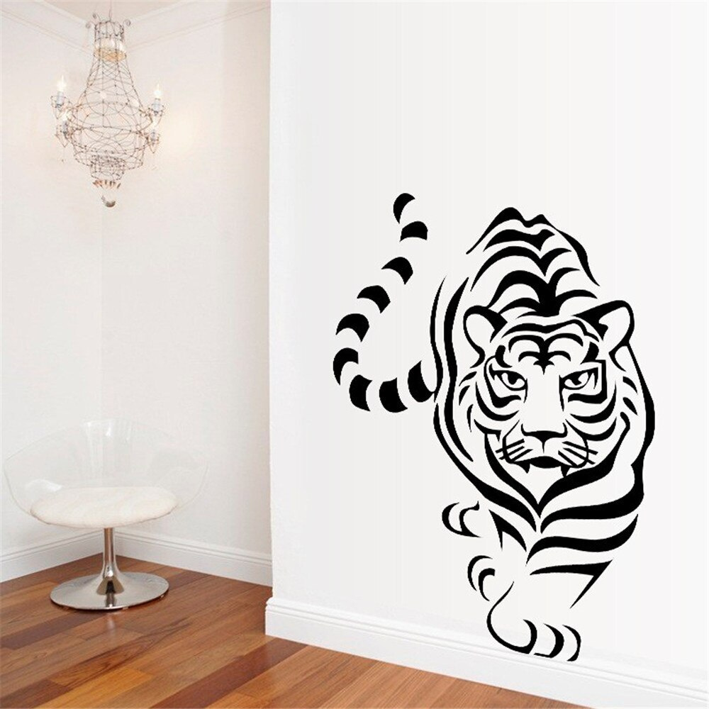 Трафарет на стену тигр