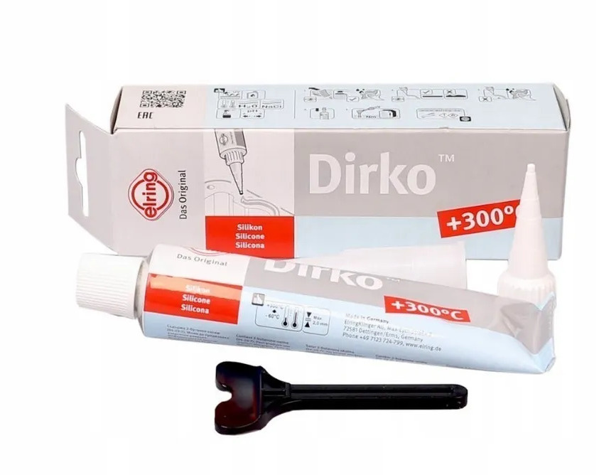 Герметик силиконовый серый Elring Dirko HT (70 мл) #1