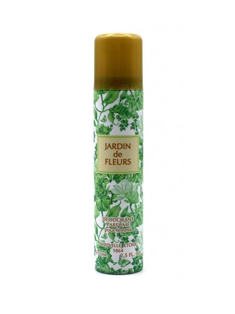 Дезодорант парфюмированный для женщин Сад цветов / Jardin de fleurs Новая заря, спрей для тела 75 мл #1