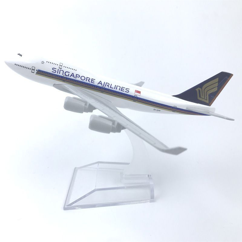 Металлическая модель самолета Боинг 747 Singapore Airlines/ Boeing 747  #1