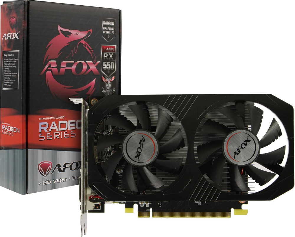 Видеокарта AFOX Radeon RX 550, 2 ГБ GDDR5, GDDR5 - купить по низким ценам в  интернет-магазине OZON (795043058)