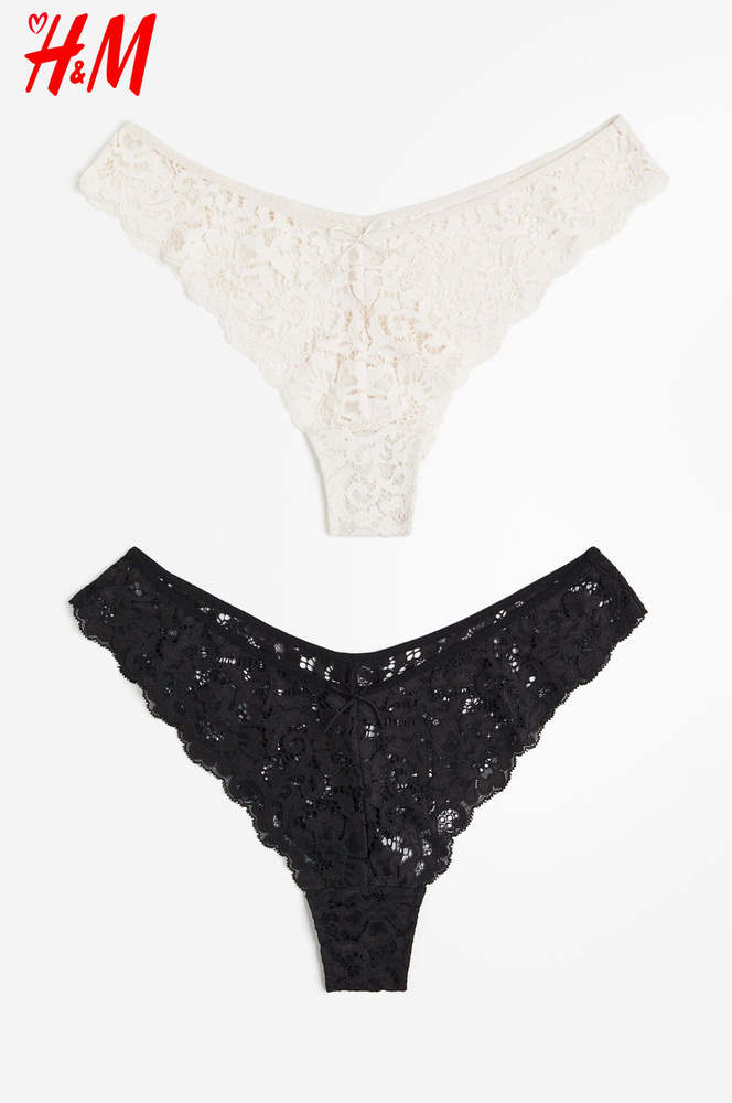 Комплект трусов бразильяна H&M Ladies Briefs, 2 шт #1