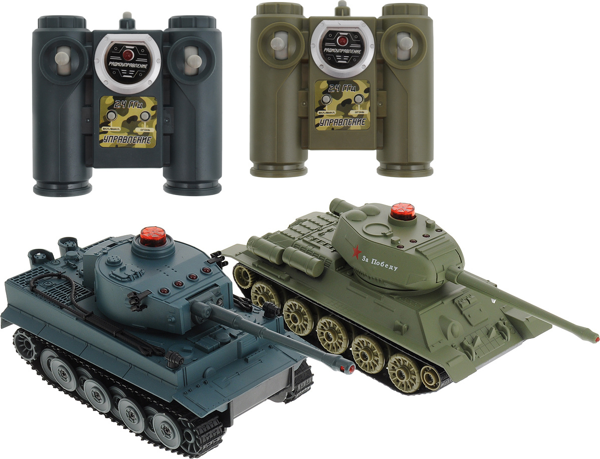 ABtoys Набор танков на радиоуправлении Танковый бой Т34 vs Тигр  #1