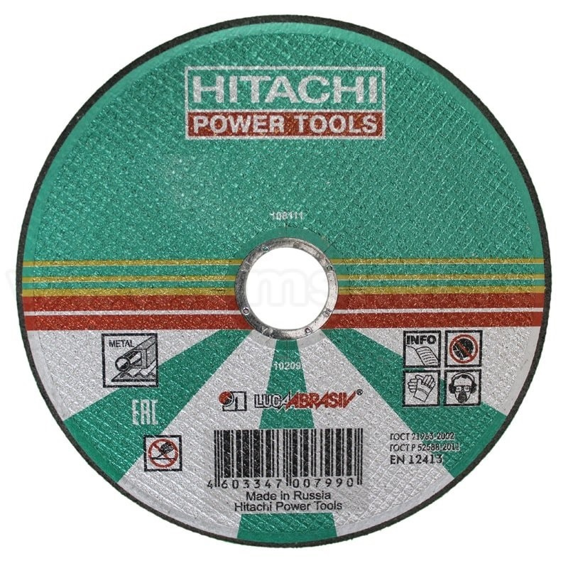 Круг шлифовальный по металлу Hitachi, 230 х 6 х 22,2 мм A24R — купить в ...