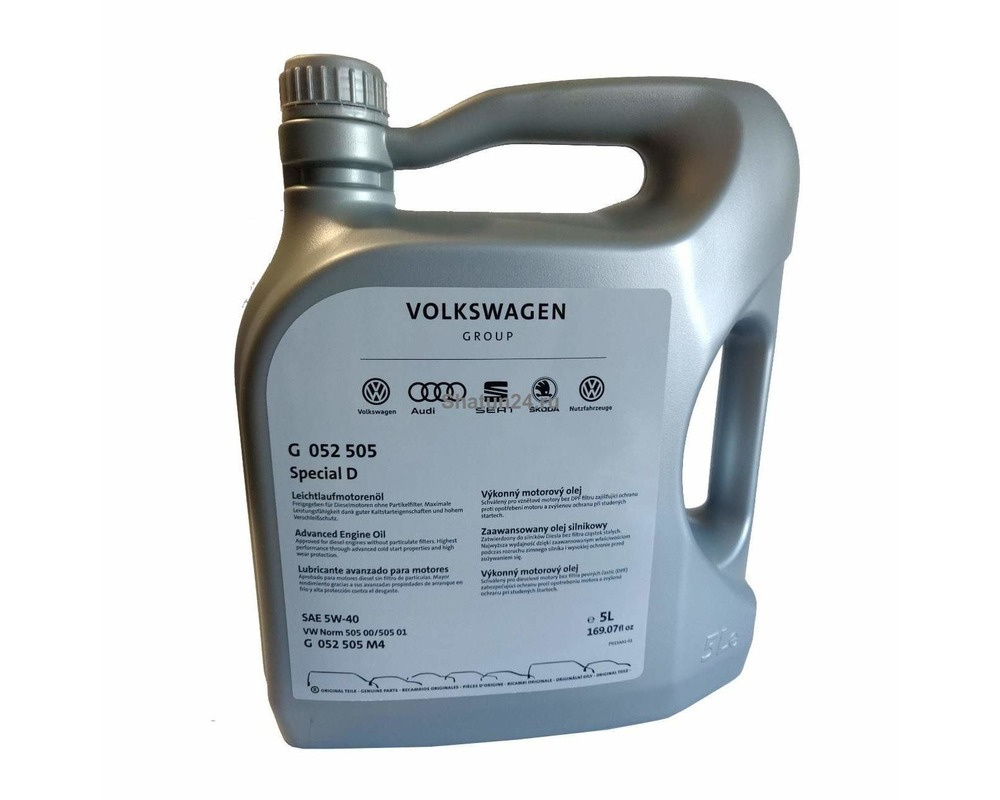Моторное масло VAG 5W-40 Синтетическое 5 л - купить в интернет-магазине ...